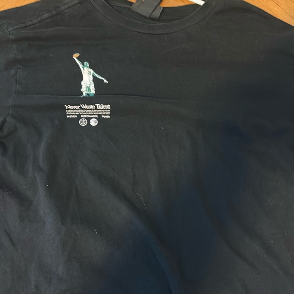 Black basketball shirt